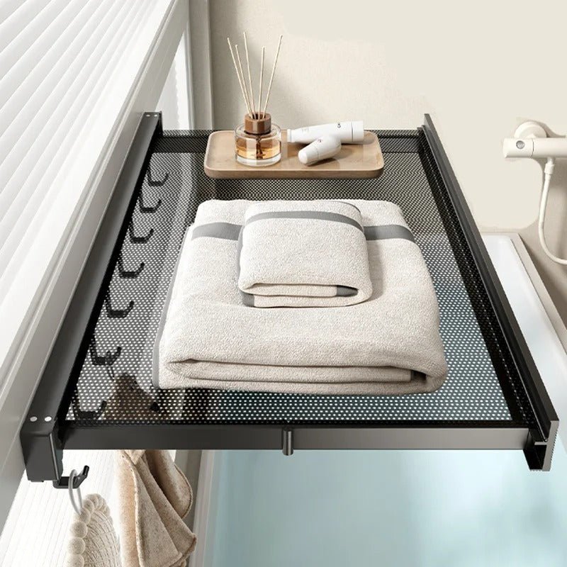 Étagère de Rangement - BathroomStorageShelf™ - Noir - Maitre Rangement