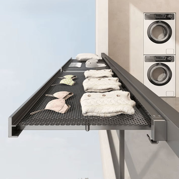 Étagère de Rangement - BathroomStorageShelf™ - Noir - Maitre Rangement