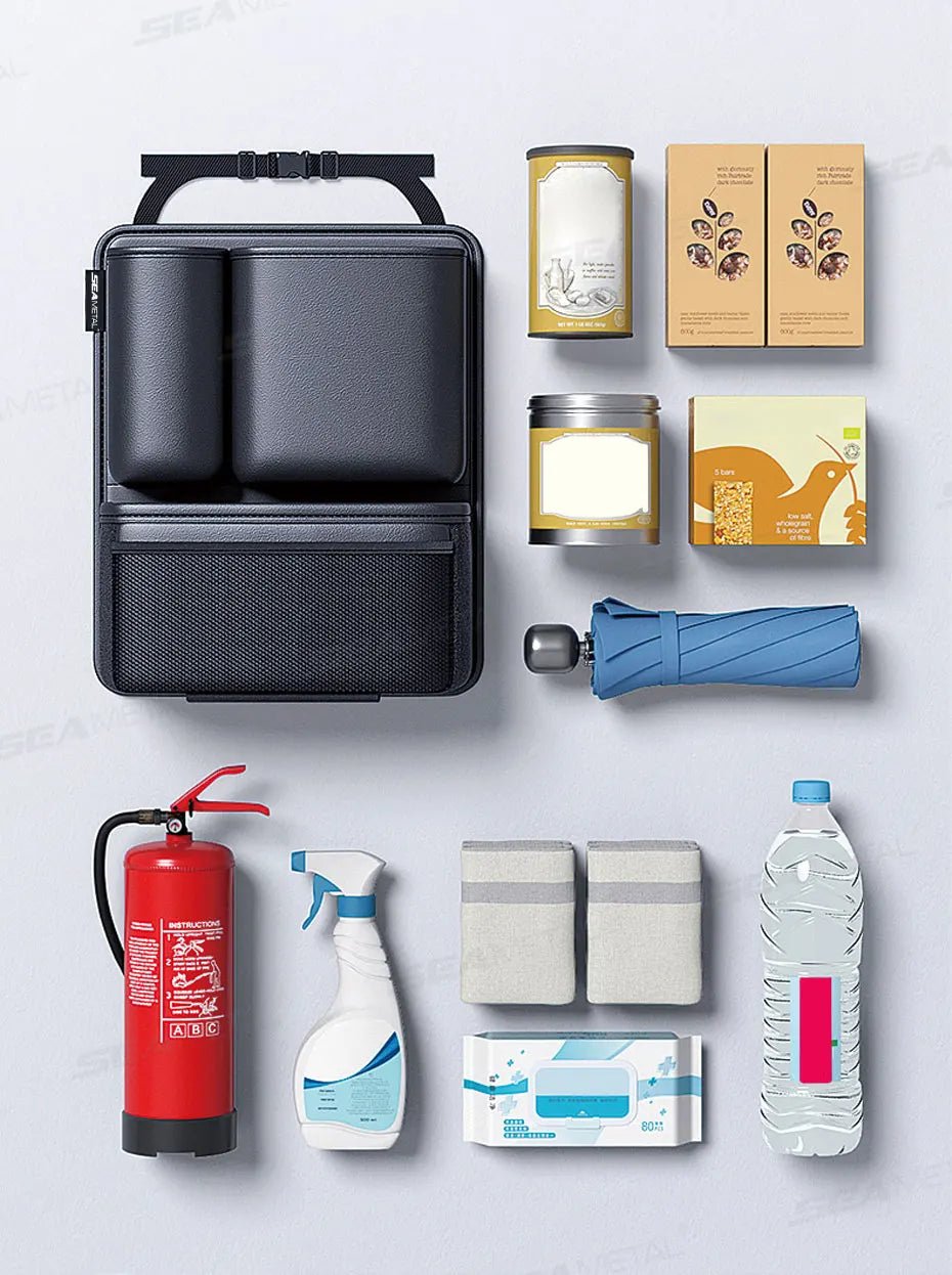 rangement voiture organisé